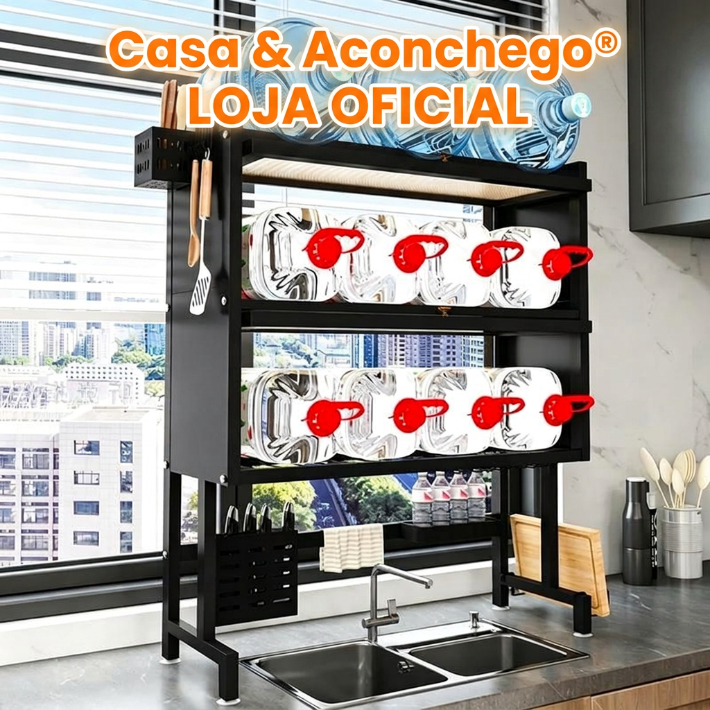 Altura ergonômica do escorredor