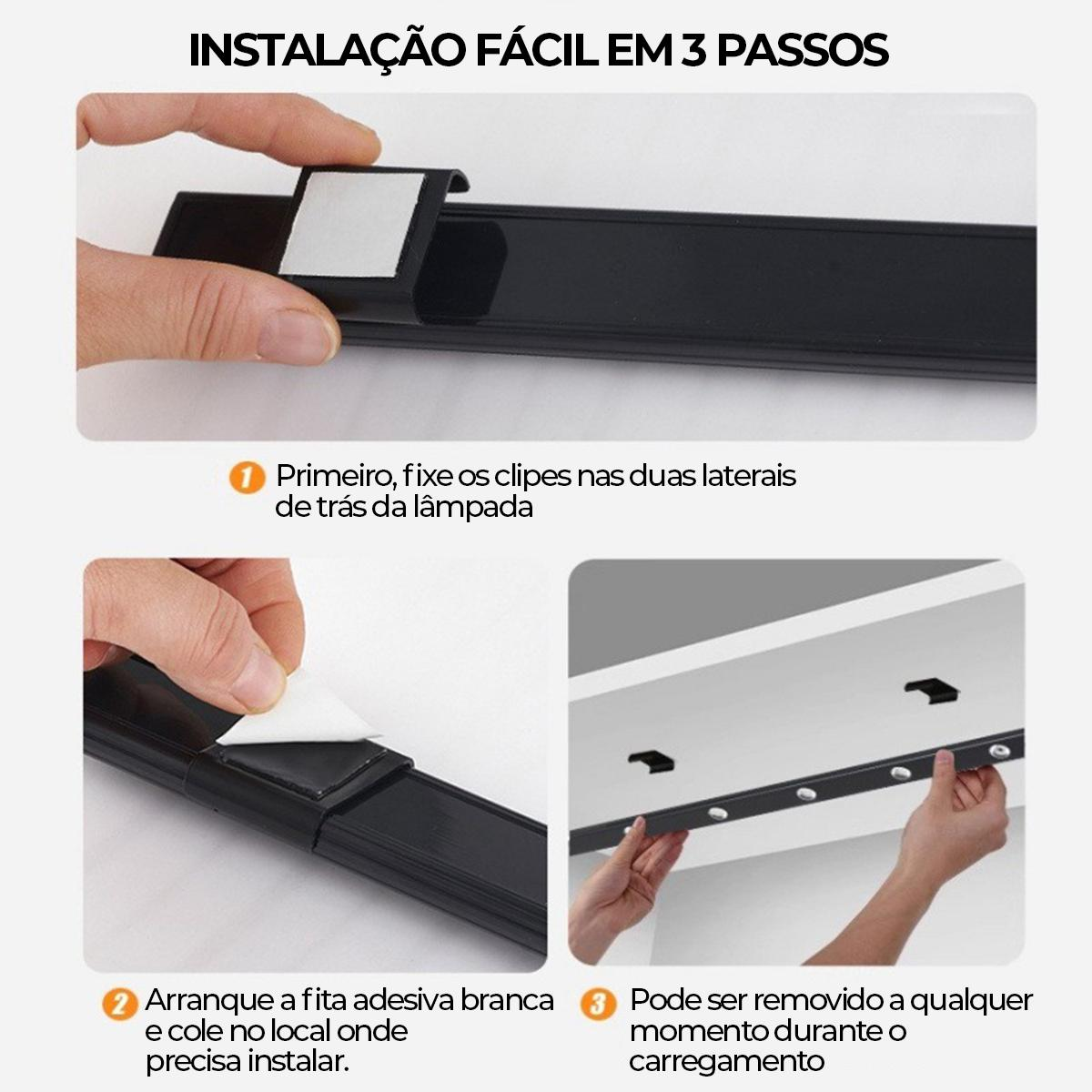 Guia de instalação da luminária