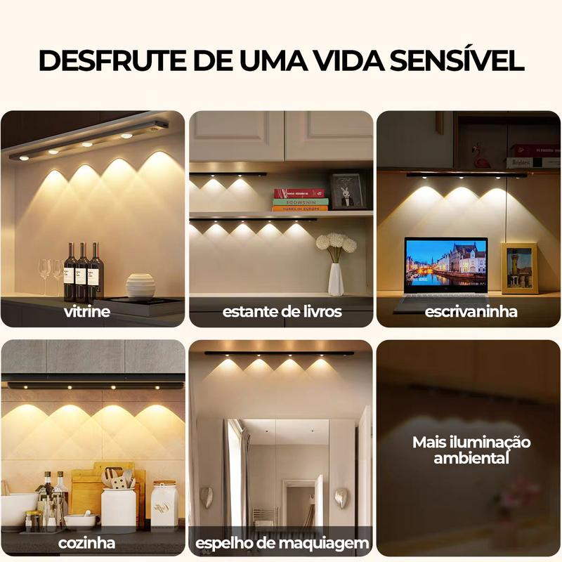 Aplicações da luminária em vários ambientes